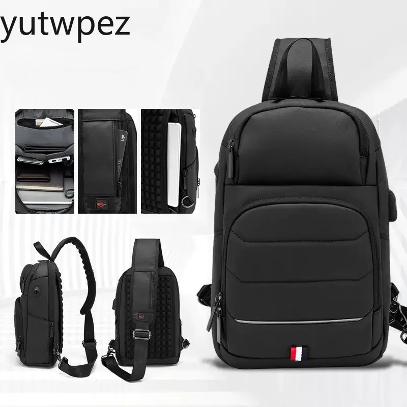 Outdoor Hiking Running Crossbody USB Charging Men Shoulder Sports Messenger Male Waterproof Short Trip Chest Bag Pack Backpacks