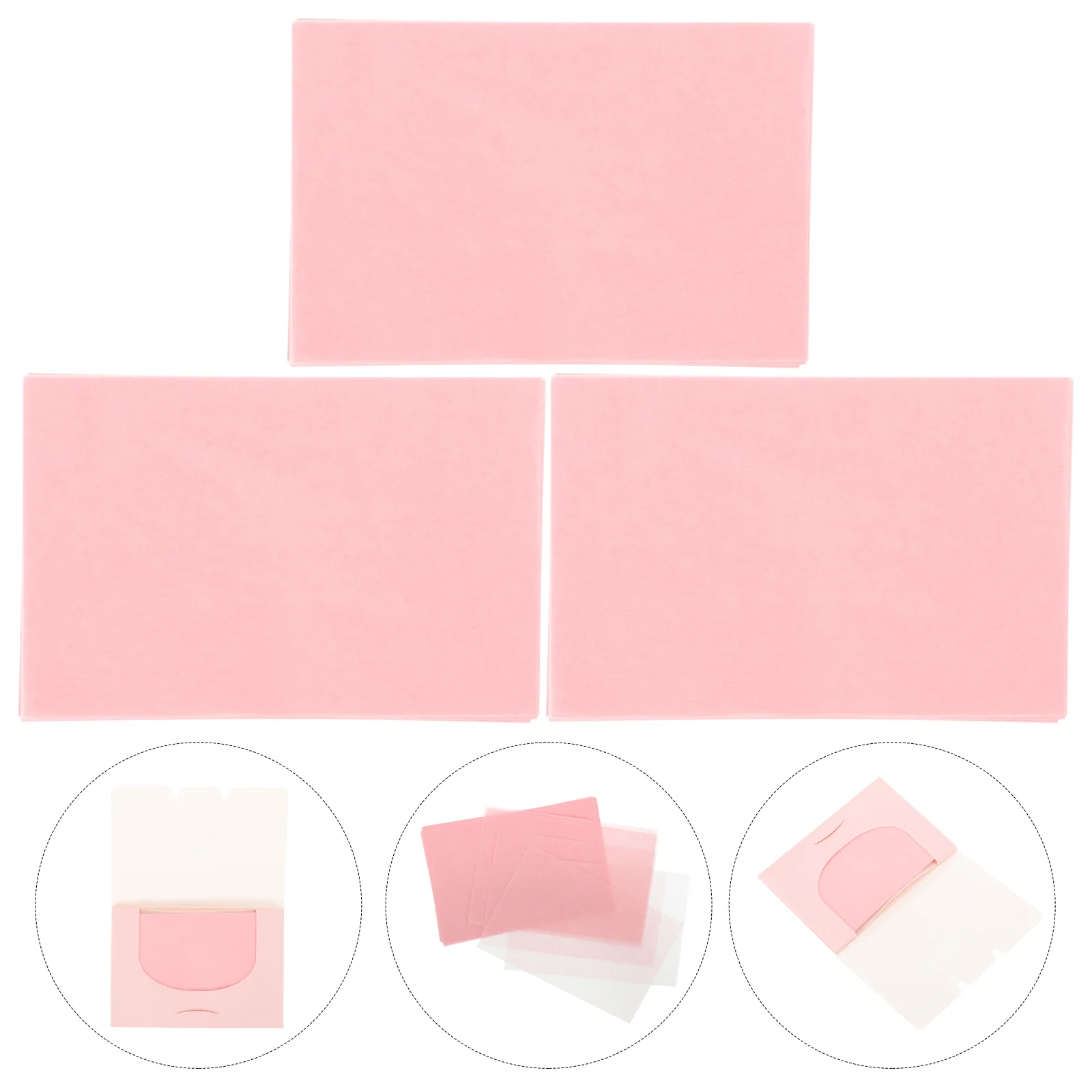 300pcs Oil Blotting Sheets Oil Absorbent Paper Facial Sucking Oil Tissues Face Oil Control Paper (Aloe Fragrance 3 Boxes)