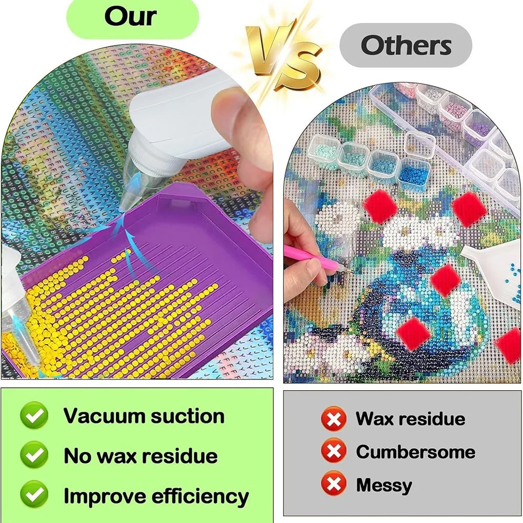 ABS Diamond Art Brush Wireless Brush With Vacuum Pump Achieving Seamless Rhinestone Art Painting