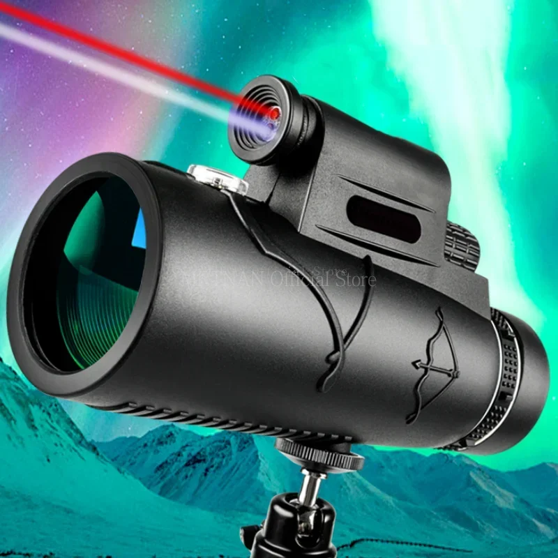 Portabl Powerful 50X60 HD Monocular Telescope Long Range Zoom With Tripod Phone Clip For Outdoor Hunting Camping Tourism