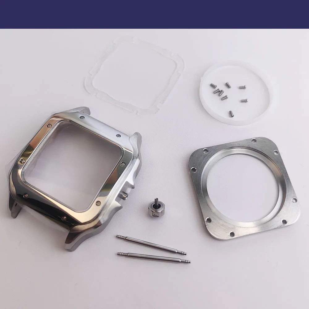 38 مللي متر مربع حالة 316L حاوية من الفولاذ المقاوم للصدأ ل NH34 NH35 ساعة يد تعمل بالحركة الأوتوماتيكية إصلاح وتعديل أجزاء