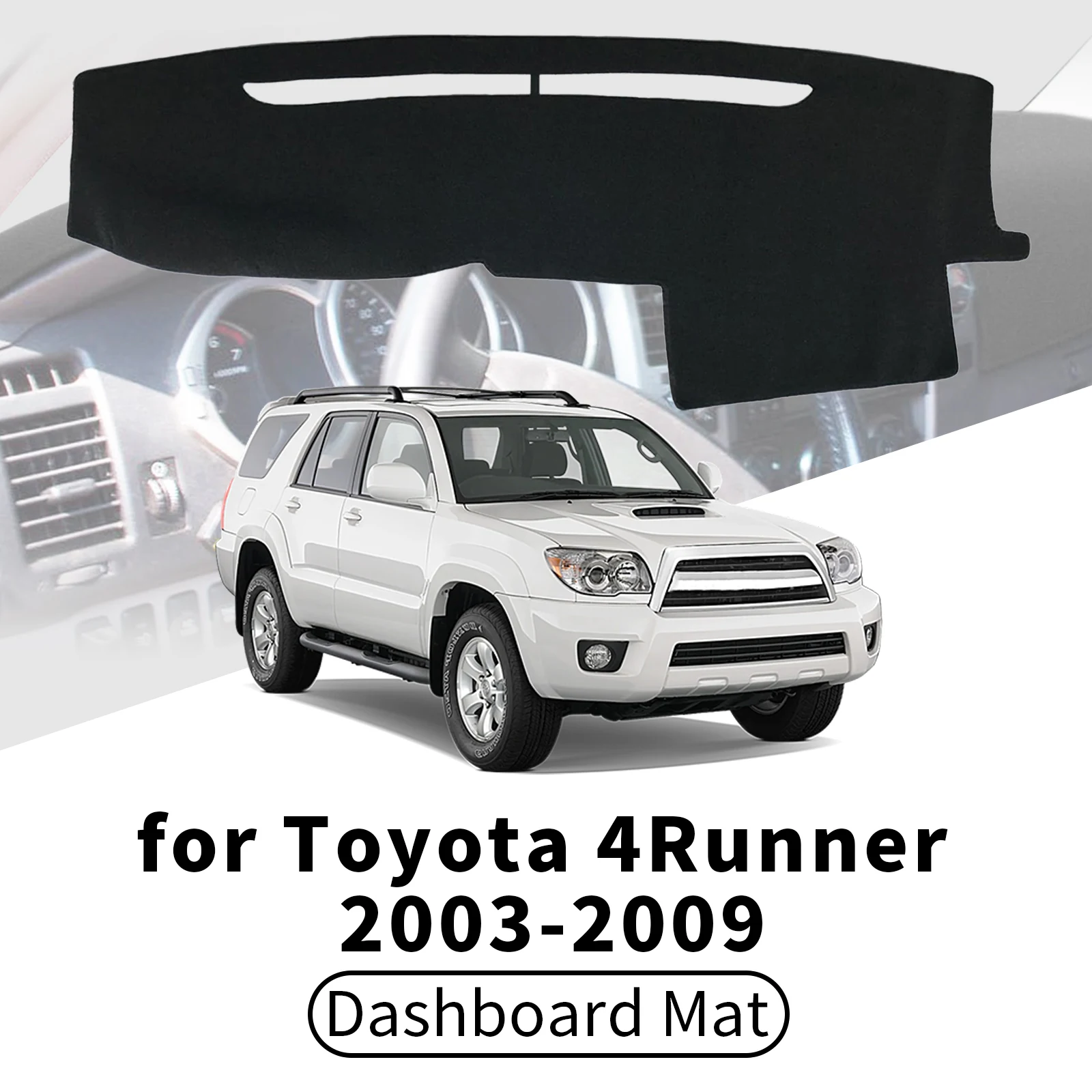 Para Toyota 4Runner 4 Runner 2003-2009, cubierta para salpicadero de coche, parasol, anti-UV, antideslumbrante, accesorios interiores