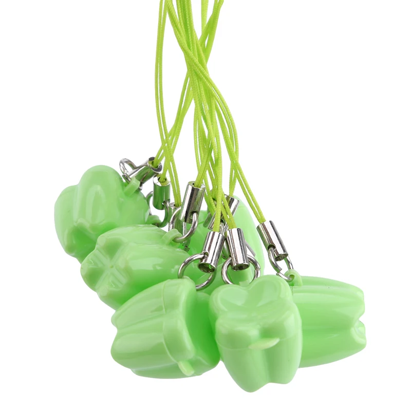 صندوق تخزين أسنان الحليب الجنية مع قلادة ، منظم الطفل ، هدية تذكارية ، 10 في العبوة