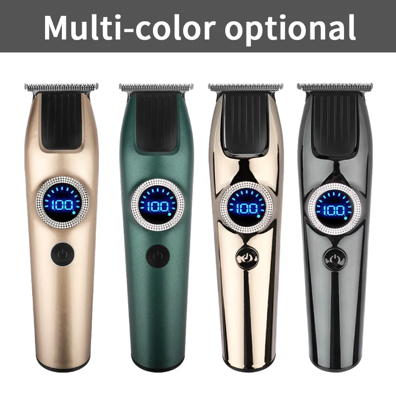 Waikil กรรไกรไฟฟ้าสำหรับช่างตัดผมชาย, กรรไกรตัดขนไฟฟ้าหัวมันที่ตัดขนชาร์จ USB ใหม่สำหรับมืออาชีพ