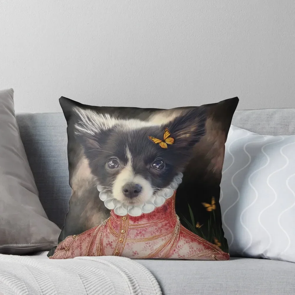 Custom renaissance pet portrait Throw Pillow Luxury Cushion Cover Anime Couch Cushions Pillow