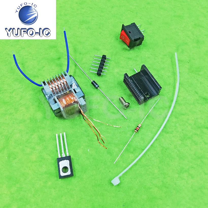 Free Ship 1PCS DIY Kit 15kV Inverter Generator Ignition Coil Module High-Voltage Module Input DC 3. 7v-4.2v