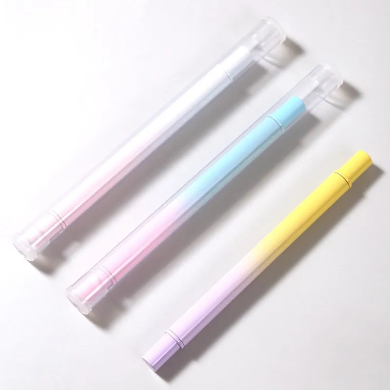 1/5PCS Doppel Kopf Gradienten Rampe Metall Griff Zeichnung Pinsel Liner Pinsel Malerei Stift Gel Polnisch Kristall Nail art Maniküre Werkzeuge