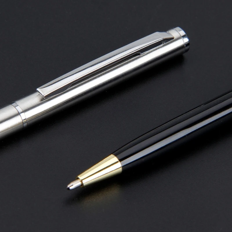 4Pcs Metal Ballpoint Pen with Pen Clip, Twist Action Ballpoint Pen Office Signing Pen Write Smoohtly Signature Pen 0.7mm