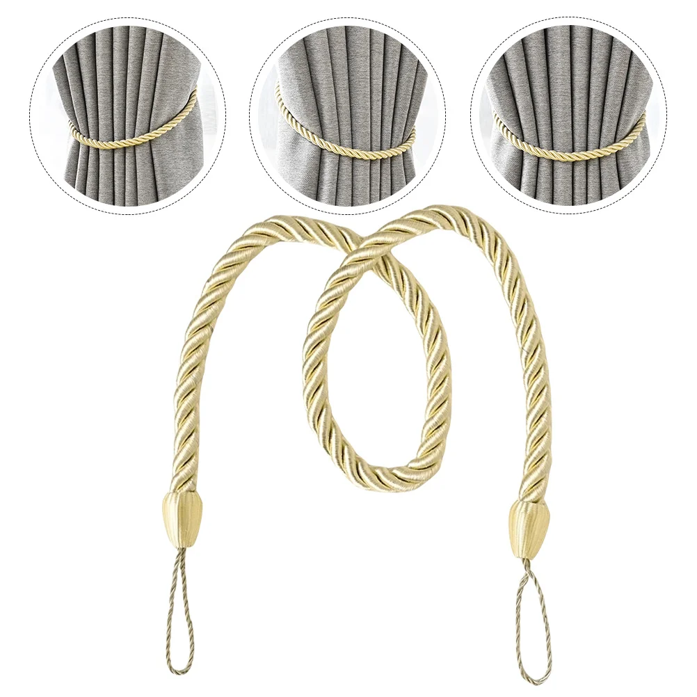 4 pçs cortina de janela holdback corda prático sala de jantar banheiro decorativo amarrando acessórios