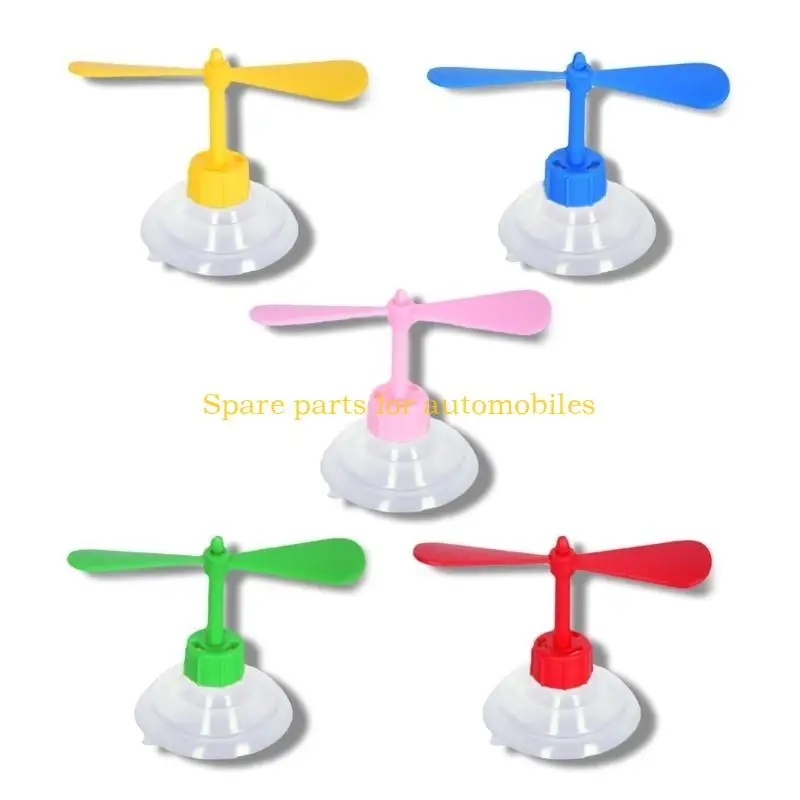 

H58F светящийся бамбуковый лист стрекозы, пропеллер на присоске, украшение для шлема на все лицо