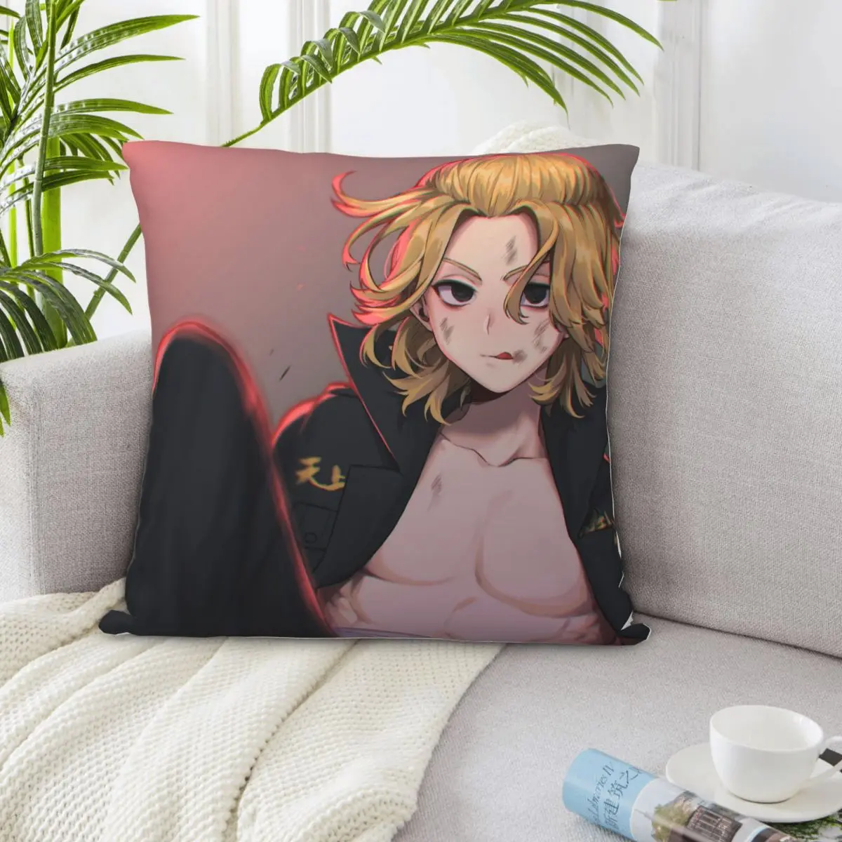 طوكيو المنتقمون الكرتون 02526 غطاء أريكة وسادة غطاء عناصر ديكور المنزل Dakimakura كيس وسادة غطاء وسادة