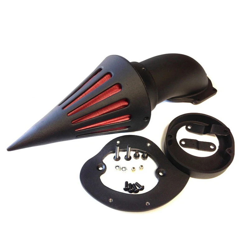

For 1986-2012 Yamaha Vstar V-Star v star 650 Spike Air Cleaner filter Kit K&N Aluminum Motorcycle Accessories Chrome / Black