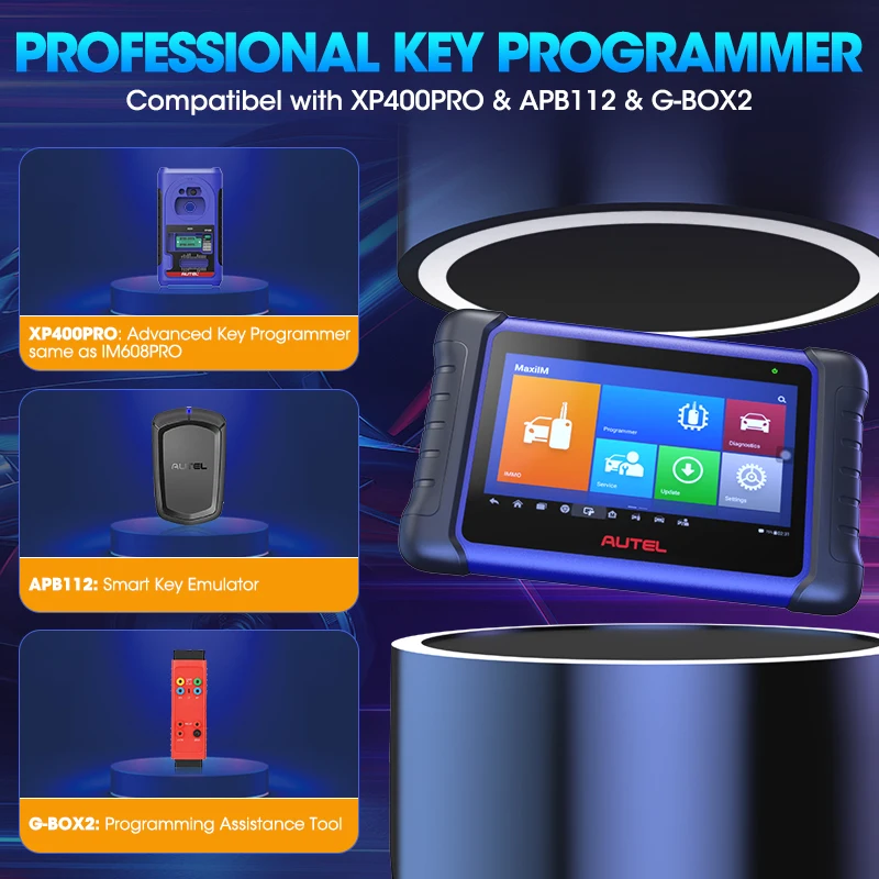 Autel MaxiIM IM508S PRO Key Programming Tools XP400PRO Key Programmer All System Diagnostic Scanner IMMO as IM608 2 Years Update