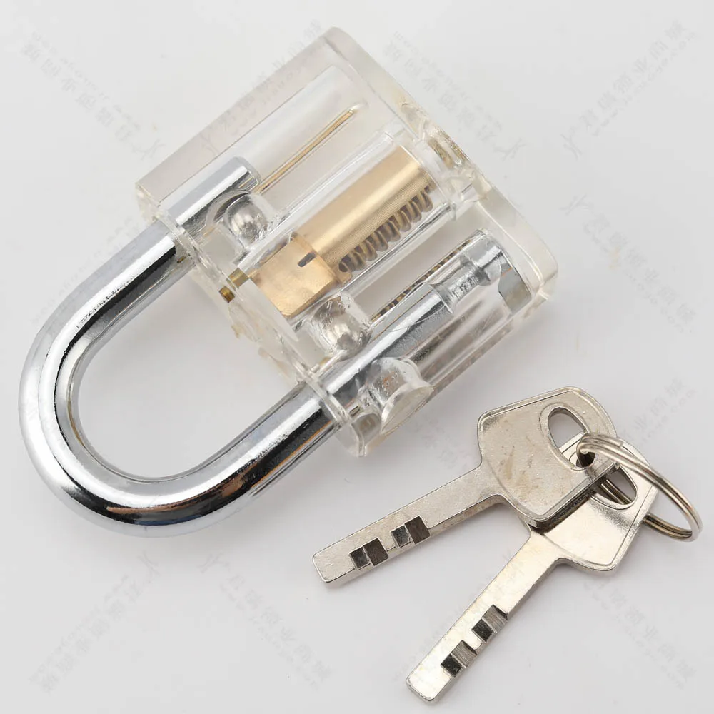 ZHEYI With Smart Keys   Cutaway Inside View Of Practice Lock Transparent Padlock Training Skill Pick View Padlock For Locksmith