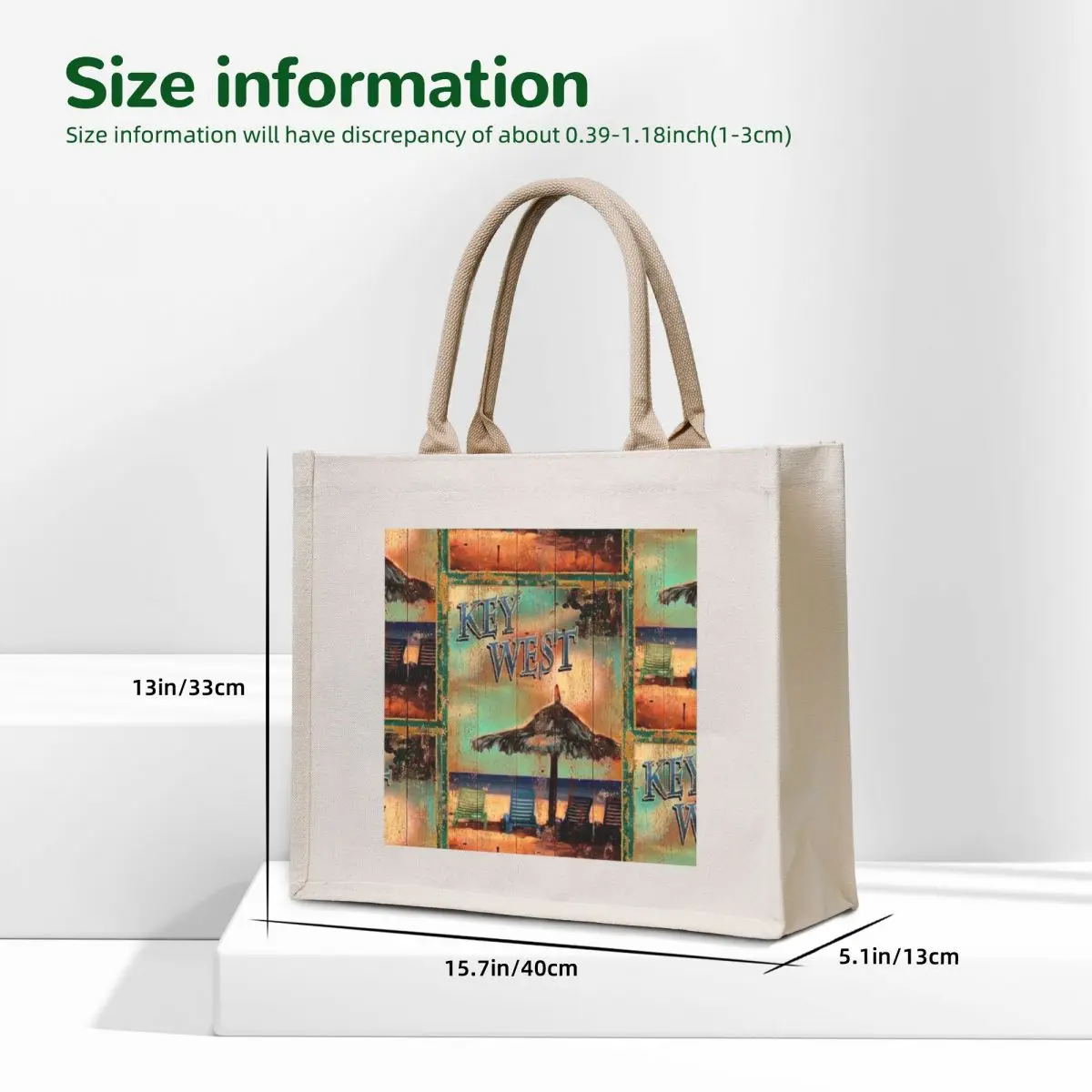 KEY WEST FLORIDA VINTAGE SIGN Tote Bag Canvas bag sac pour femme Gift bags