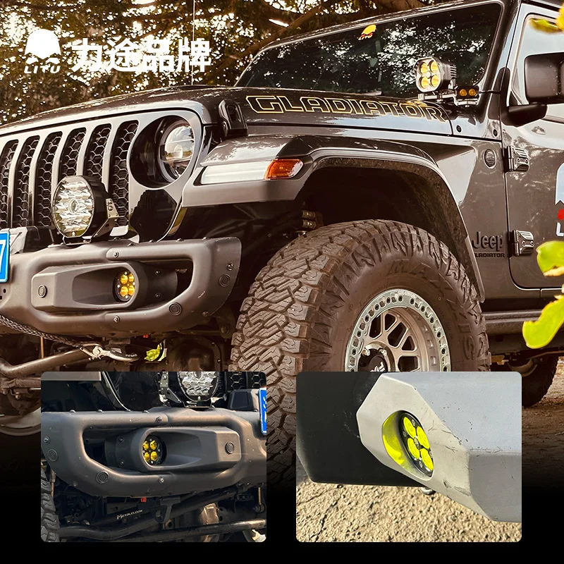 3 Inch 46W 4600LM Universal Led Fog Light Front Bumper Fog Lamps for Wrangler 12V 24V Led Driving Lights for Suzuki