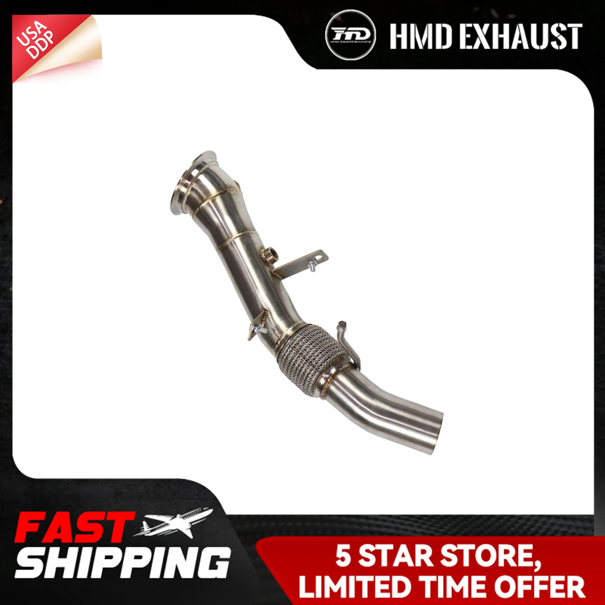 

Downpipe Exhaust system for BMW X1 E84 2.0T Handcrafted Precisely match the original car Continuous surprises ﻿