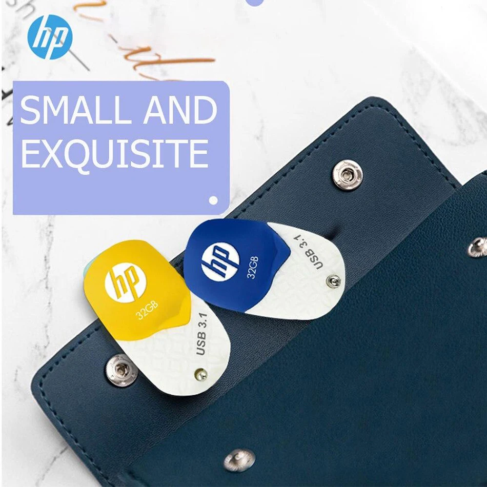 Originele HP 128 GB USB Flash Drive USB3.1 Pendrive voor PC USB Key Geheugen USB Stick met Case Luck Stone Type