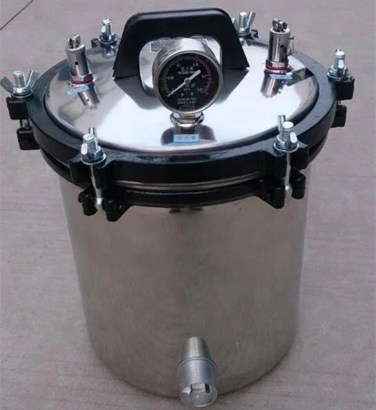 24L Portable Pressure Steam Sterilizer Autoclave for Laboratory Medical Sterilization