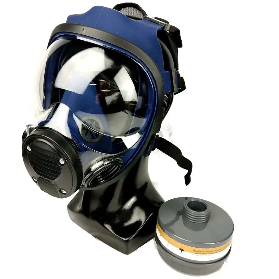 Poeira Química Respiradores Tóxicos Face Shield Eye Protection Soft Full Face Silicone Gás Mask