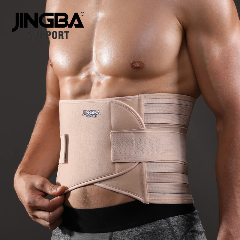 JINGBA SUPPORT Men Women Waist Trainer Body Shaper Abdominale Sport Lumbar joint Protector Sports Fitness Sweat Belt Faja Hombre