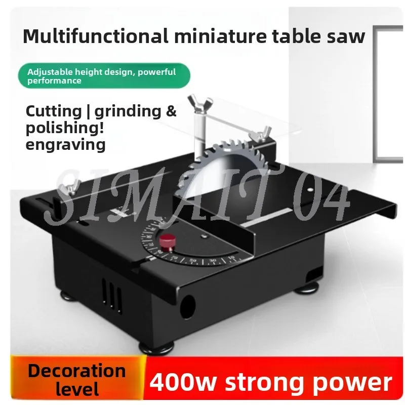 400W Micro Desktop Mini Table Saw, Woodworking, Portable Cutter