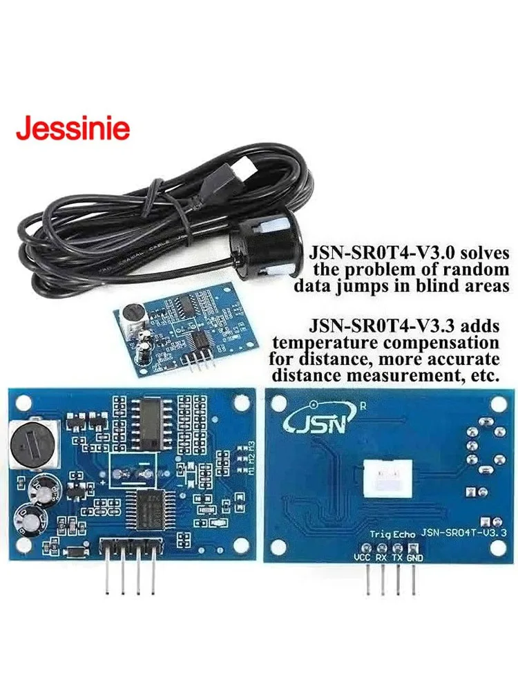 JSN-SR04T Waterproof Ultrasonic Module JSN SR04T V3.3 Water Proof Integrated Distance Measuring Transducer Sensor for Arduino