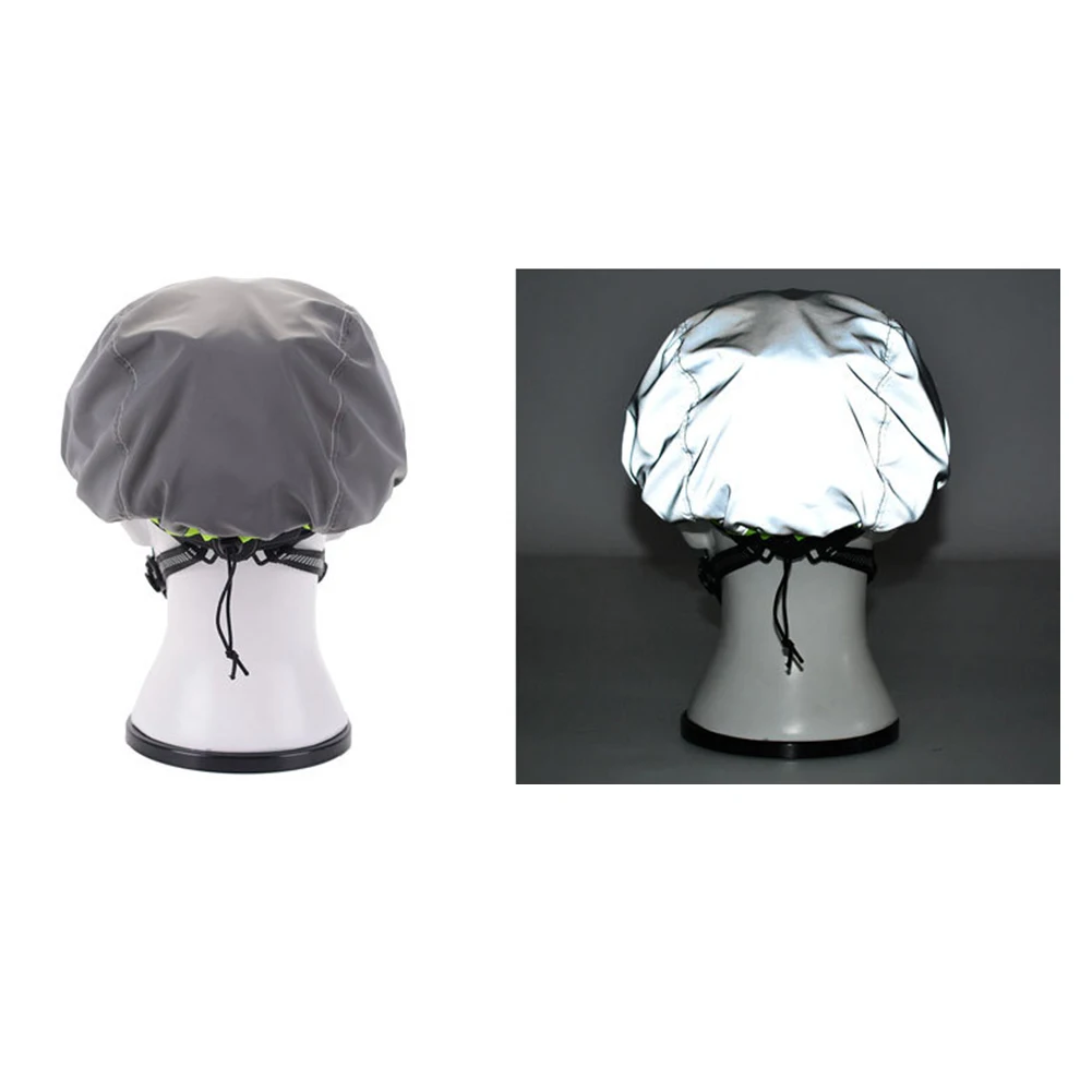 

Bike Bicycle Helmet Cover Cycling Waterproof Reflective Helmet Water Cover Elastic Adjustment Buckle Outdoor Cycling Accessories