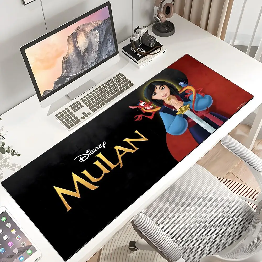 Disney Mulan Mouse Pad Gamer Mousepad Baby Bear Mouse Pad Large Mouse Mat Natural Rubber Desk Rug PC Desk custom made