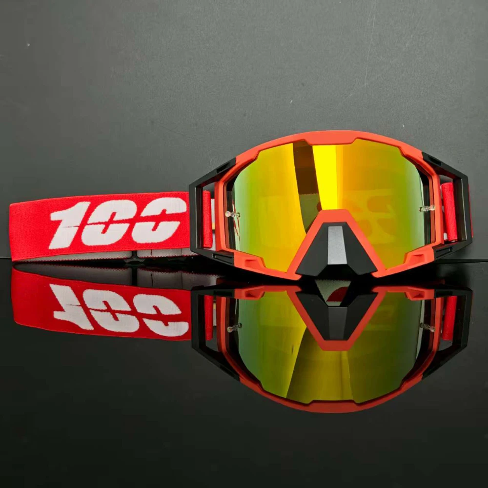 100 gafas a prueba de viento a prueba de polvo para las cuatro estaciones, lentes de alta definición para bicicleta ATV, BMX Fit hombres mujeres actividades al aire libre