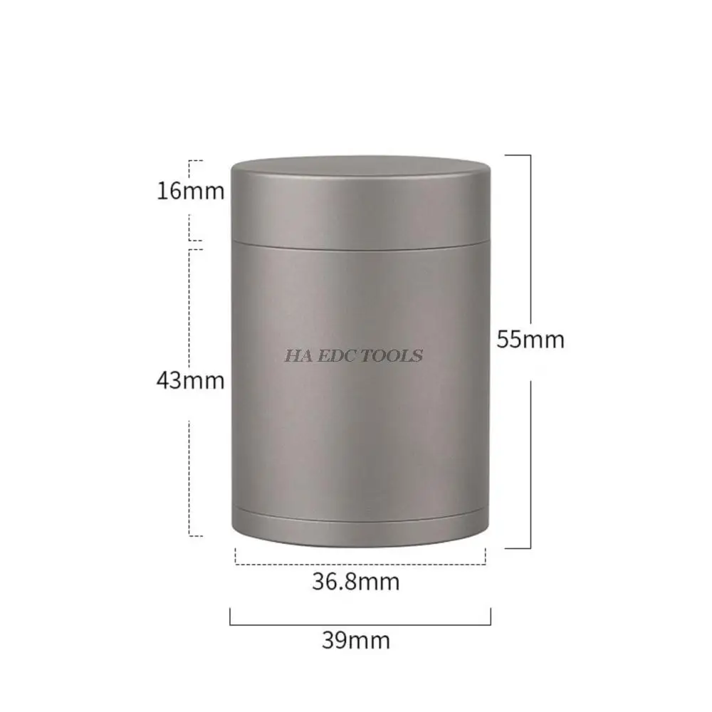 Titanium Alloy Tank Portable Large Capacity Sealed Compartment First-aid Mini Travel Storage Box