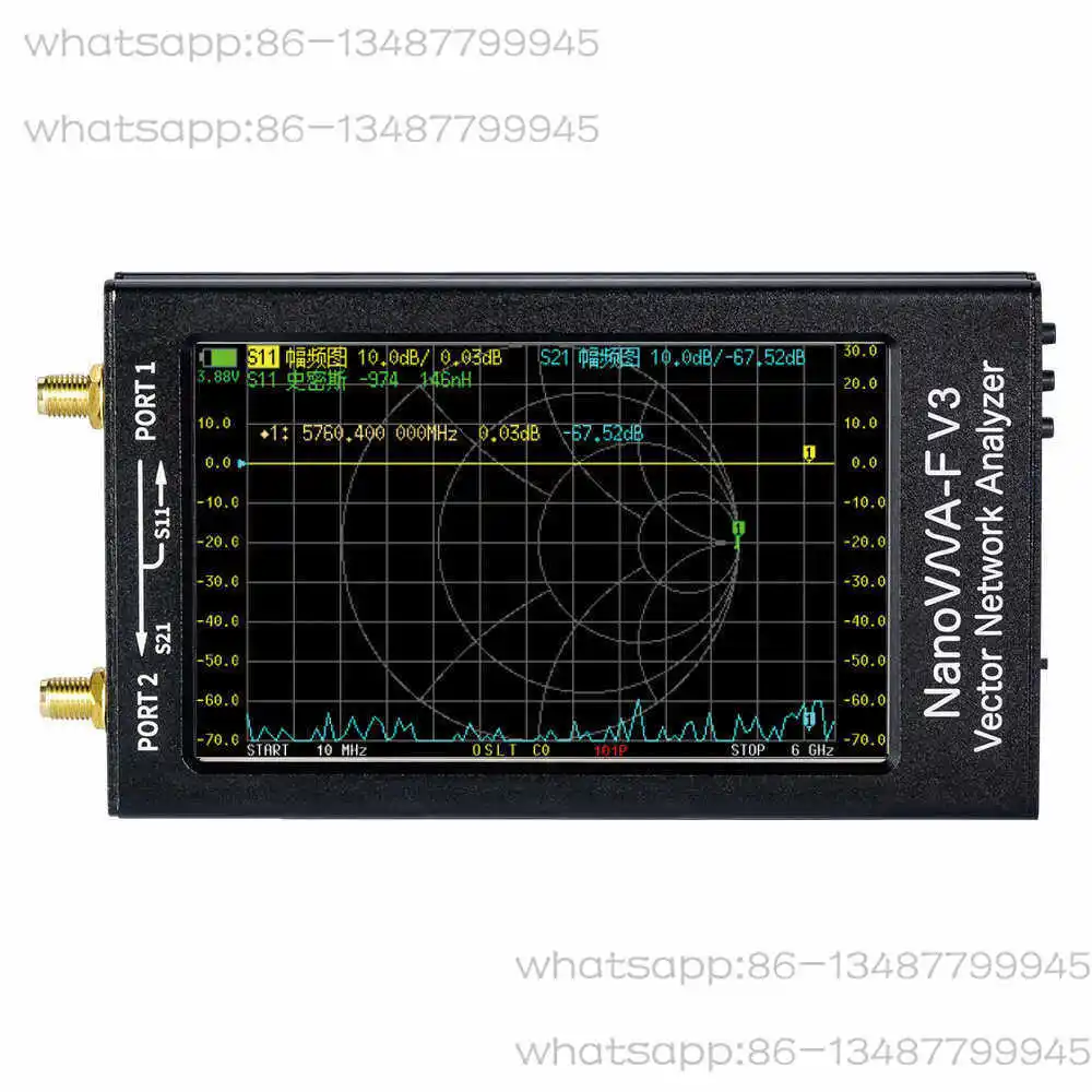 NanoVNA-F V3 1M-6G Vector Network Analyzer 4.3 Inch HF VHF UHF SHF Talent