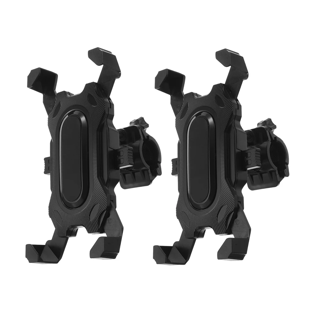 

2pcs Motorcycle Phone Holder Bike Mount Bicycle Mobile Handlebar Cycling Black Electric Scooter Phone Mount Wide Compatibility