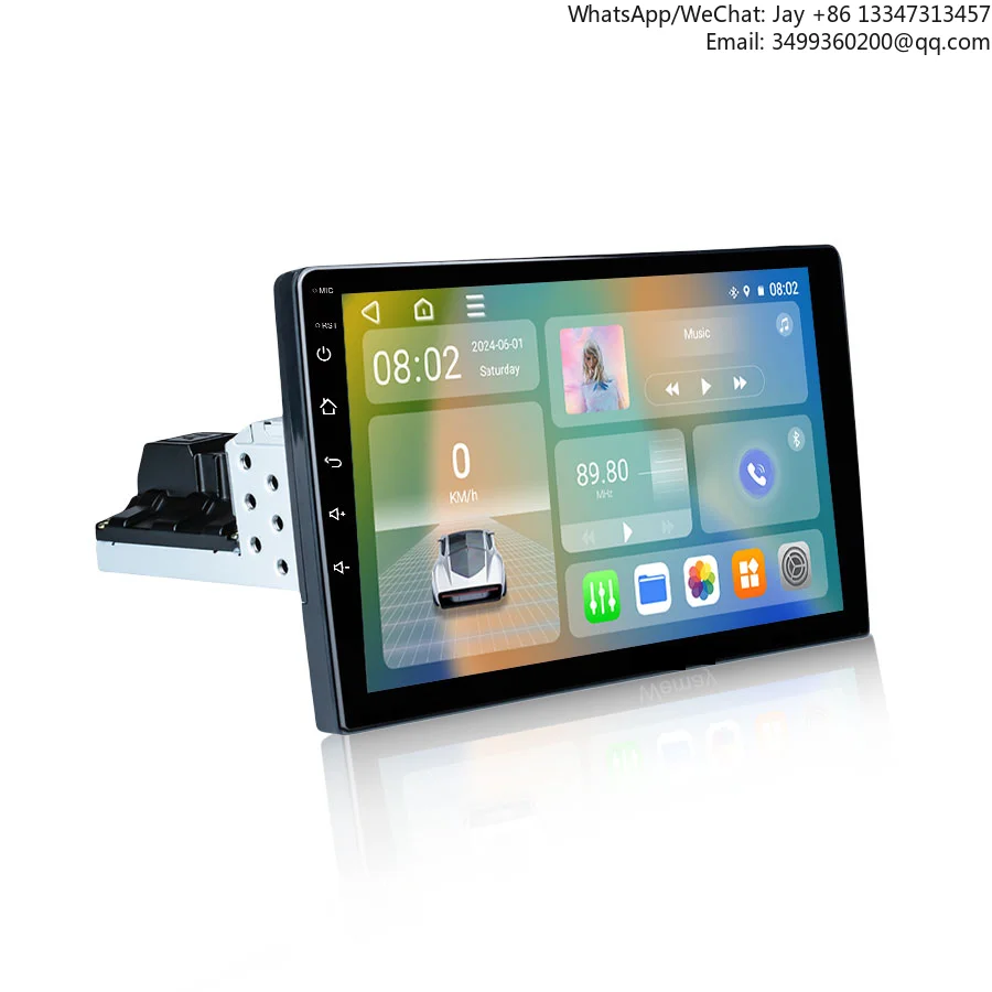 

Автомагнитола 1 DIN 9/10 дюймов, модель 4G, 8-ядерный Android, GPS-навигация, беспроводной CarPlay, двухзонное аудио