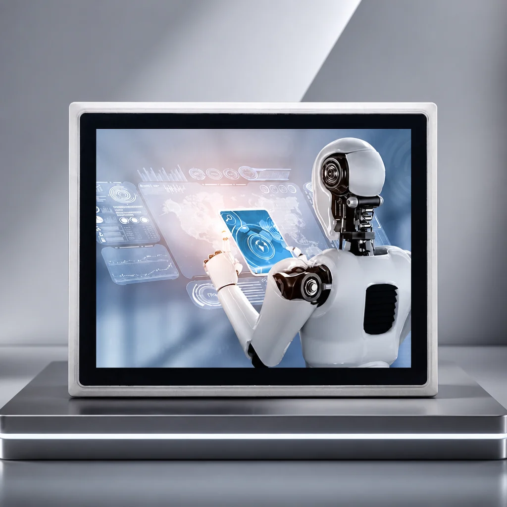 MeetNeng IPRO 17 Inch Industrial Panel PC Intel Core i5 Touch Screen Computer 8GB 128GB VGA USB Interface