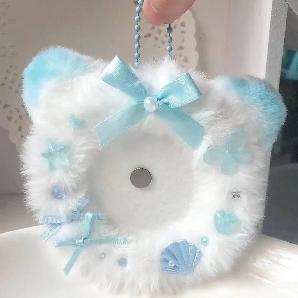 Creative Lace Magnetic Anime Badge Holder Candy Rose Pins Display Base Heart Bow Ornate Ribbon Badge Flower Badge Display