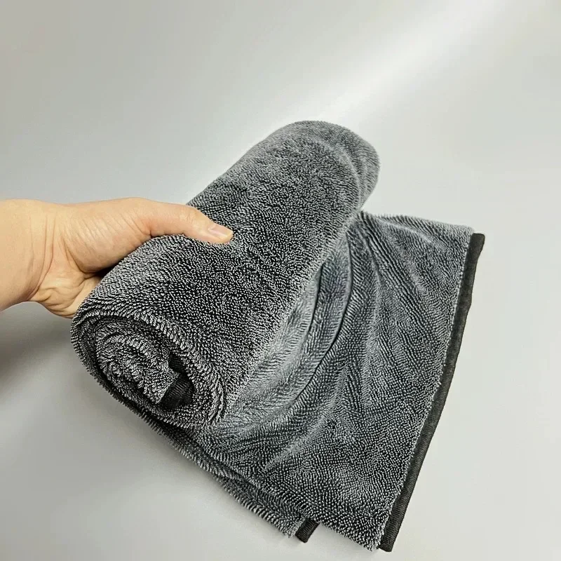 Auto-Waschlappen 1200GSM Doppelseitiges Handtuch Auto-Detailing Gedrehtes Geflecht-Tuch Super Saugfähiger Lappen für Auto- und Hausreinigung Zubehör – Detail 14