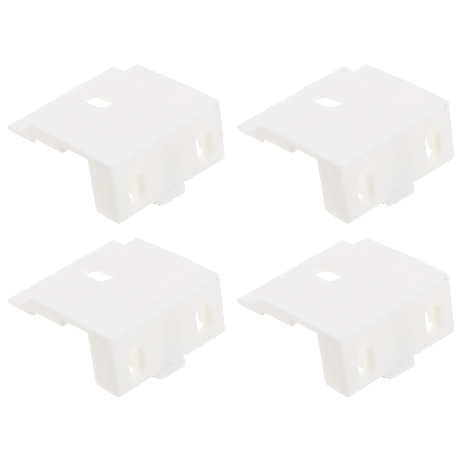 4Pcs Plastic Wide Rail Top Rail Bracket Clips, Window Shade Parts for Pleated Blinds & Cellular Honeycomb Shades Replacement