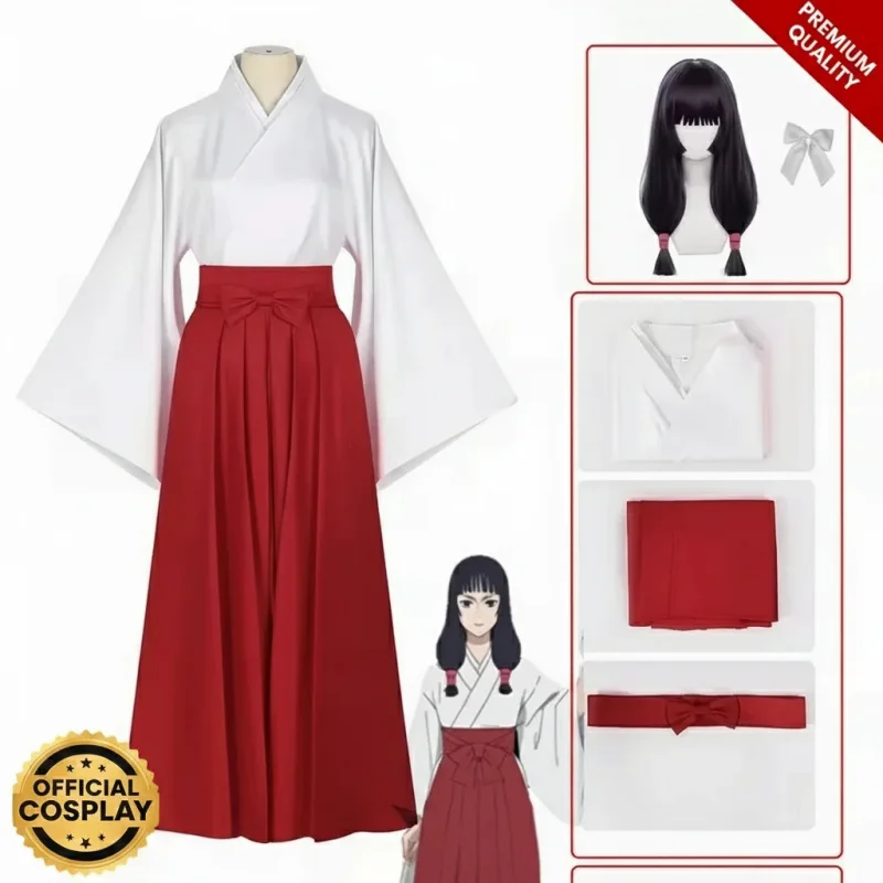 

☆YunCos Jujutsu Kaisen Utahime Iroi Cosplay Costume Kimono Uniform Wig Full Set for Women Halloween☆