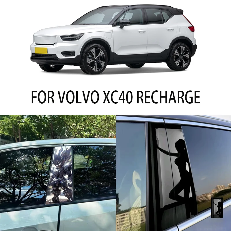 

Door Window Decoration Trims Pillar Posts Stickers Auto Styling For VOLVO XC40 RECHARGE Car accessories