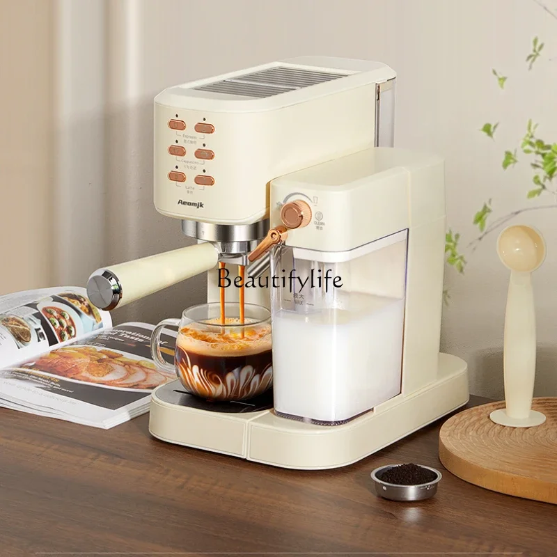 Italian semi-automatic coffee machine, small milk coffee machine, integrated concentrated milk foam machine