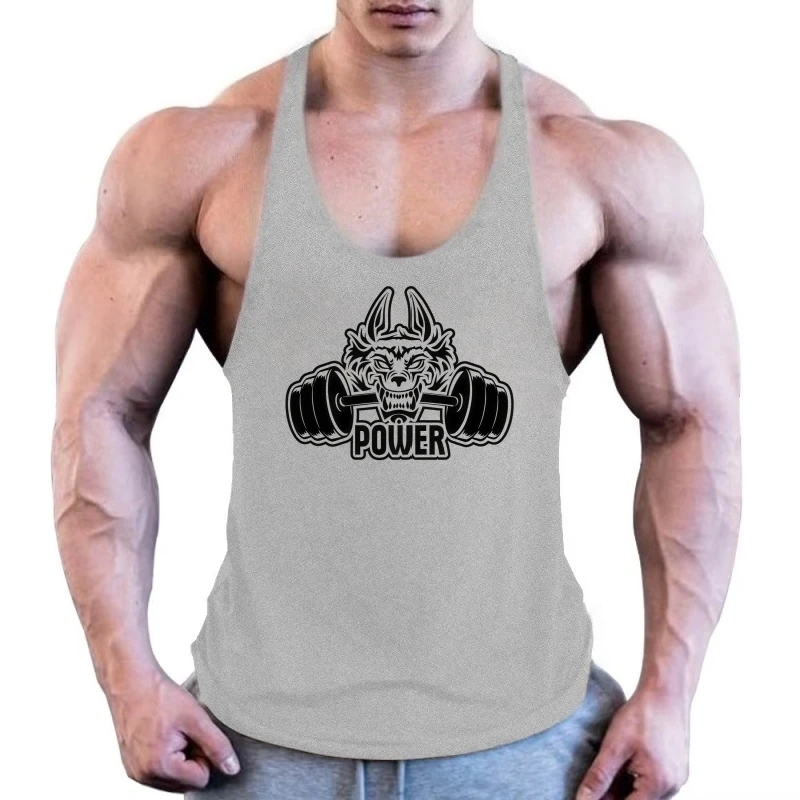 Mens Muscle Gym Tank Top, Stringer Fitness Vest, Bodybuilding Singlet, Fashion Lightweight Quick-Dry Sleeveless Workout Clothing