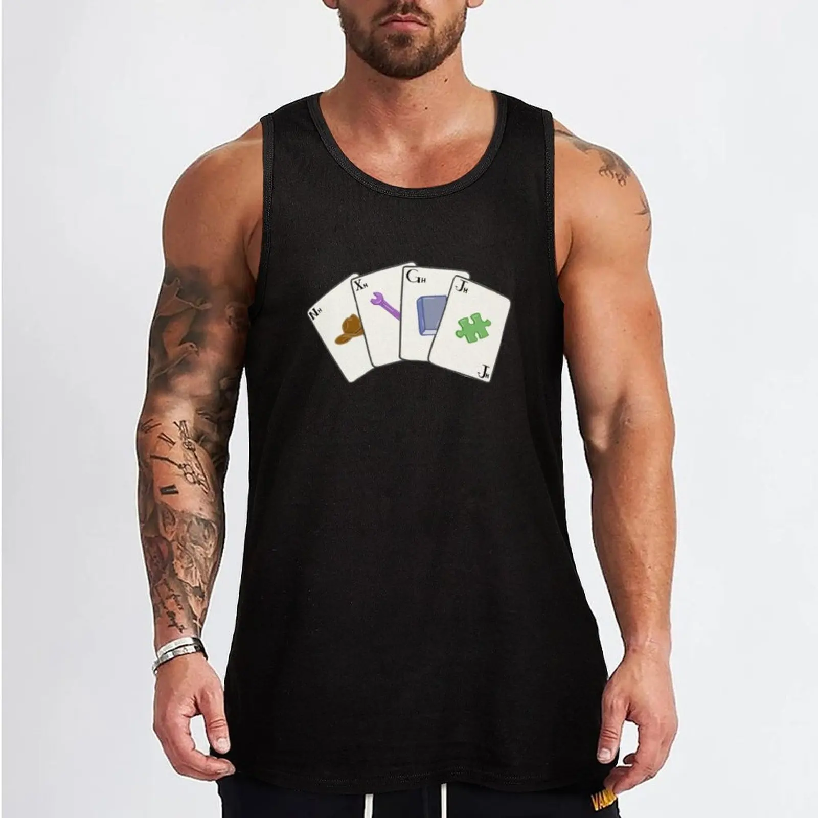 Hawthorne Brothers Card Deck Tank Top Men's summer t-shirt fashion 2025 man Men's summer clothes 2025