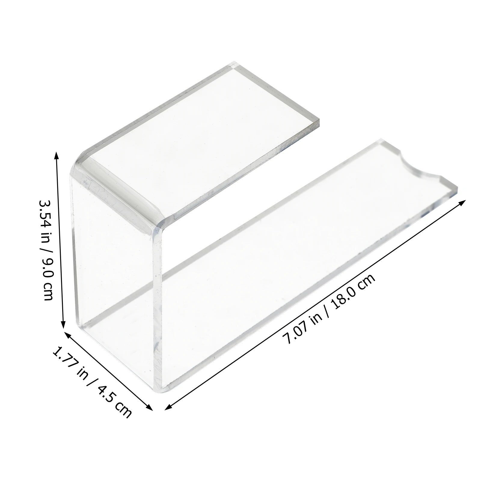 

2Pcs Acrylic Acrylic Shoe Shelf Heel Shoe Display shaped Holder Storage Rack Table Bracket Wallet Tray For Women Shoes