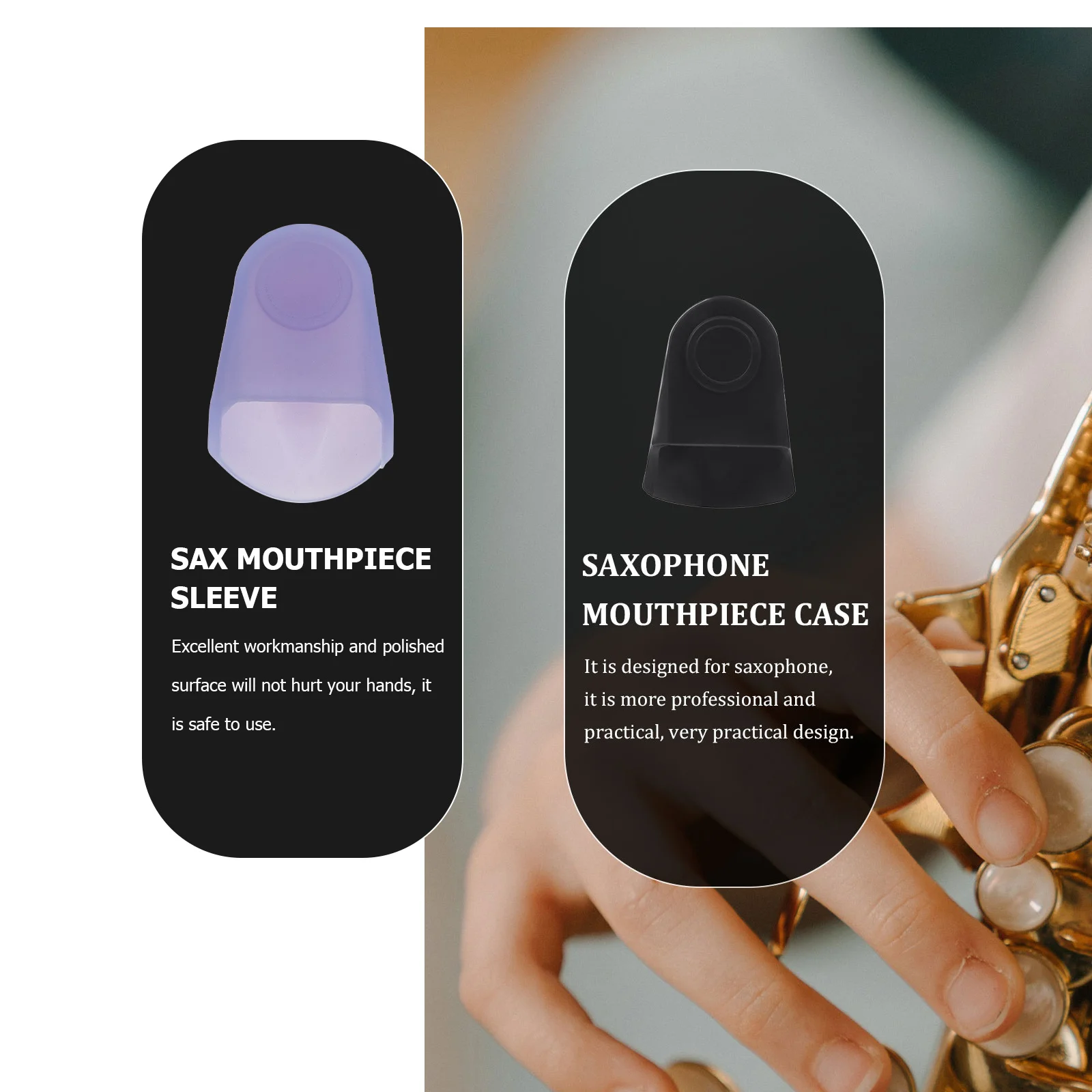 

32Pcs Silicone Saxophone Patches Pads Adhesive Tooth Protectors for Musicians Students Beginners Easy Playing Saxophone