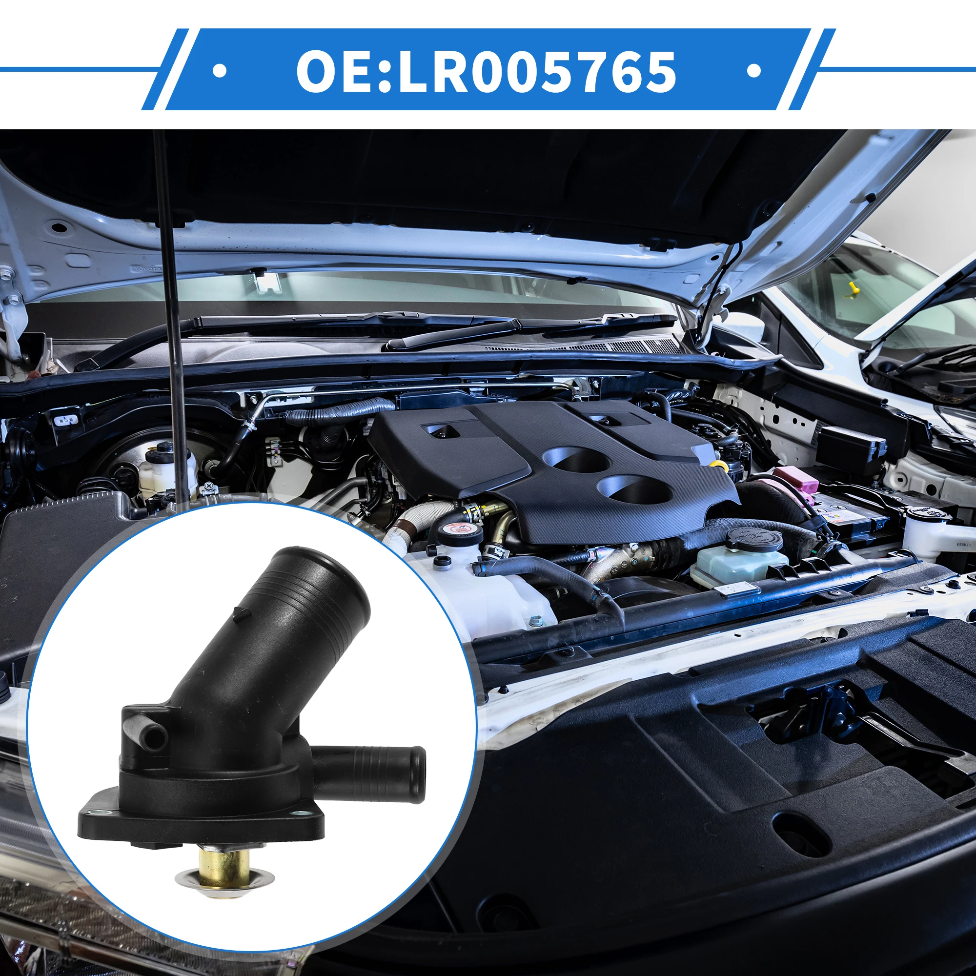 X Autohaux No.LR005765 Thermostat Housing Assembly for Land Rover Range Rover 2006-2009