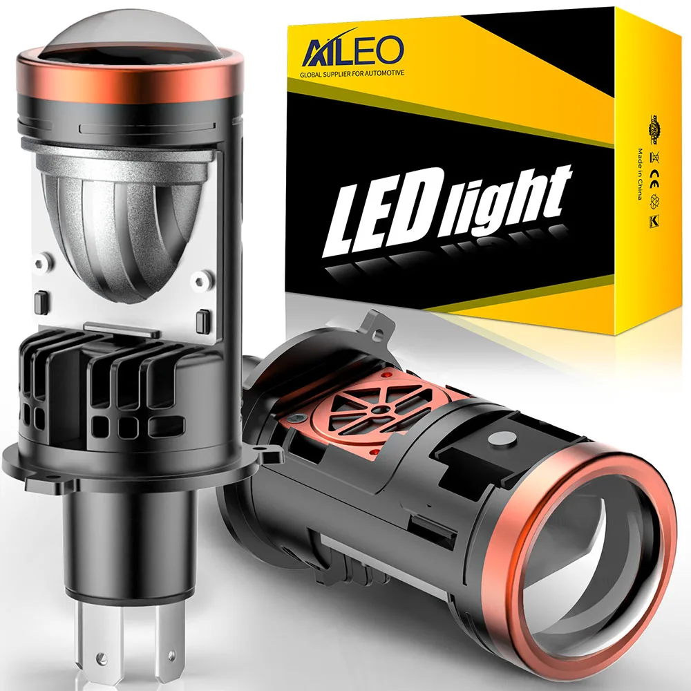 AILEO H4 LED LED H4 Projector Headlight Bulb 60000LM 300W 6000K White CANBUS Bi Beam H4 LED Headlight Bulb Car Headlight Bulbs