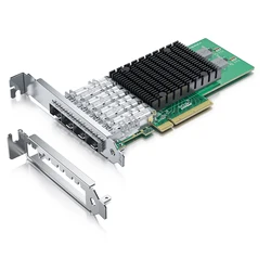 10Gb NIC Network Card, Quad SFP+ Port, with Original Intel X710-BM1 Controllers, Ethernet LAN Adapter, Compare to Intel X710-DA4