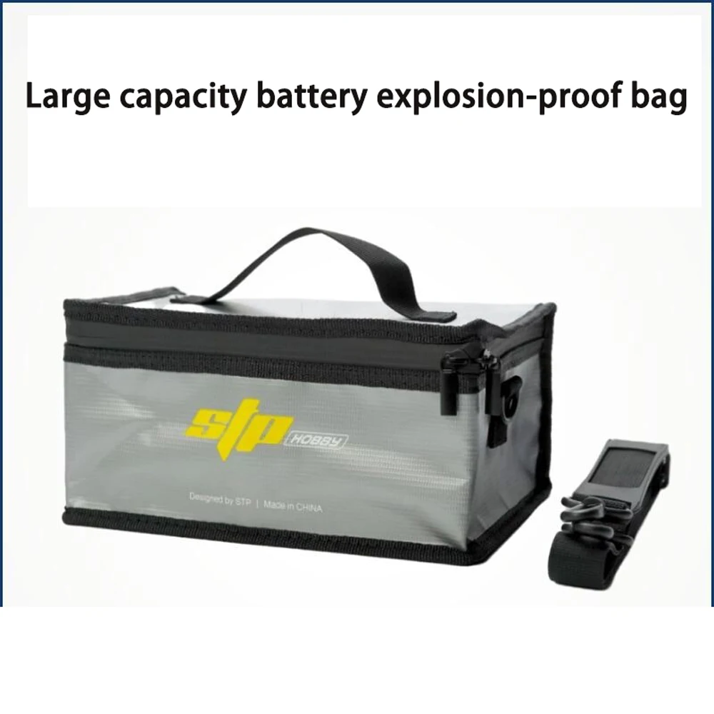 STP FPV Lipo Guard Safety Bag Fireproof Explosion-Proof Portable Lipo Safety Bag for RC FPV Racing Drone Car Battery Safe