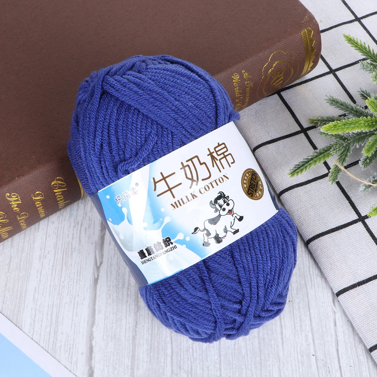 

50 G Yarn Milk Cotton Purple Chunky for Hand Knitting Accessories Crochet Scarf Hooks